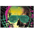 thumbnail image 1 of EREHome Hipster Crâne Set de Support de Plaque de Set de 6, Tapis de Table Protecteur 12x18 Pouces, 1 of 5