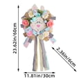 thumbnail image 3 of LSLJS Easter Décorations de Couronne pour Porte d'Entrée Extérieure, Pendentif Easter Rabbit Décoration de Maison Pendentif, 3 of 8