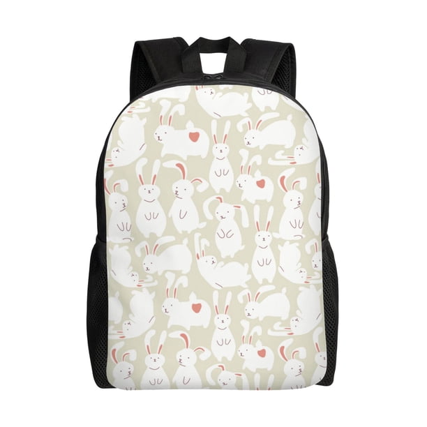 Fotbe White Rabbit Mochila de Viaje para Laptop, Mochila Ejecutiva Delgada y Resistente 15.6"