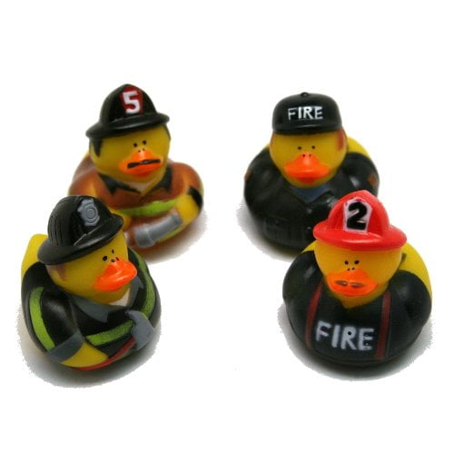 rubber duck on fire