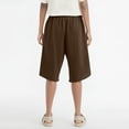 thumbnail image 4 of Summer Pants for Women Winter Run Pants Ladies Sweatpants Tall Work Suits Women High Waist for Clothes Trendy Casual Casual Athletic Women's Business Attire with Bow Belt Business Brown L, 4 of 5