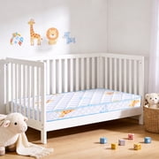 Breathable Baby Crib & Toddler Mattress, Firm and Soft Support, Skin-Friendly & Hypoallergenic Fabric, Fits Standard Cribs & Toddler Beds - 52x27.6x5 inch