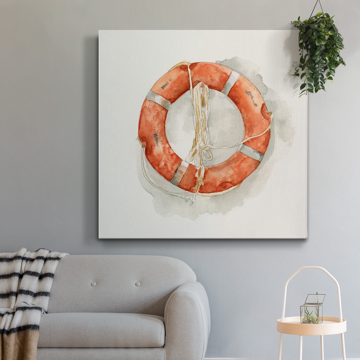 Wexford Home Nautical Safety II-Premium Gallery Wrapped Canvas, 24" x 24" - Ready to Hang