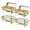 4, variant on ROVSUN 2 Pack Gold Chafing Dishes for Buffet, 9QT High Grade Chafing Dish Buffet Set, Rectangular Stainless Steel Chafers and Buffet Warmers Sets for Parties Weddings Catering