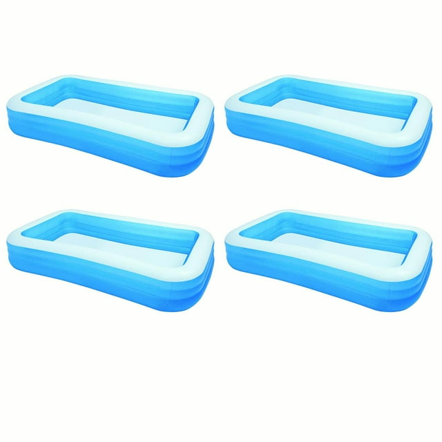 Intex Swim Center Family Backyard Inflatable Kiddie Swimming Pool (4 Pack)
