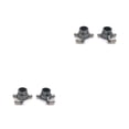 thumbnail image 2 of Riwesomey 1 par de copas de dirección de coche RC, copas traseras para vehículos, piezas de repuesto de actualización de juguete automotriz, Gris oscuro 2piezas, 2 of 6