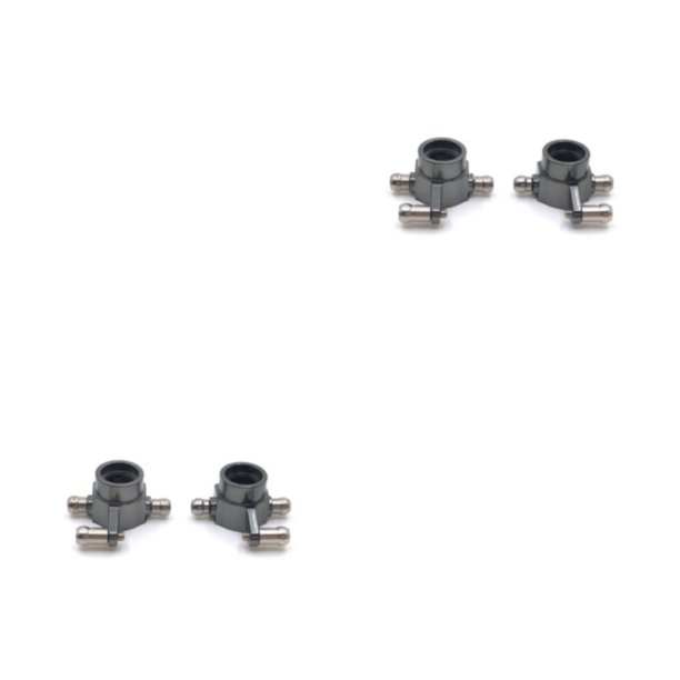 Copa de dirección Scienceny 1 par coche RC accesorios actualización automotriz Gris oscuro 2piezas