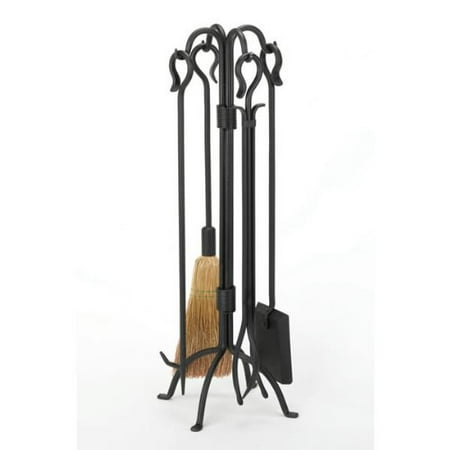 - Woodfield Black Wrought Iron 4-piece Tool Set W/crook Handles