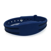 25 pcs Kantech Ioprox XSF 26 Bit eXtended Secure Format XSF/26Bit Compatible Adjustable Wristbands Blue w/ Black Stripes