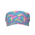 thumbnail image 2 of ZICANCN Sun Visors Hat for Women and Men, Zigzag Wavy Kawaii Beach Hats, Sports Hat for Golf Tennis Running, 2 of 7
