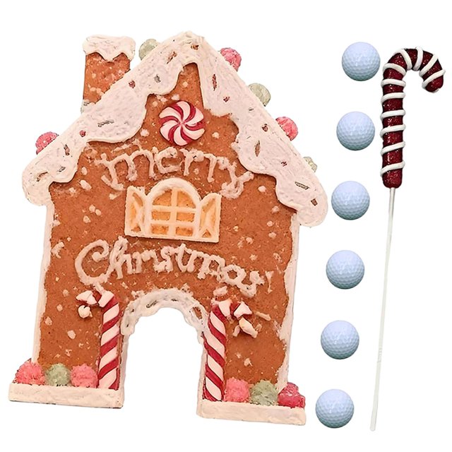 Juego de golf de jengibre, divertido y portátil para fiestas navideñas, ideal para niños y niñas. para jugar en casa, en oficina o en con Rod y Ball