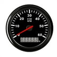 thumbnail image 1 of 85mm Tachometer Gauge with LCD Hourmeter For Universal Car Yacht Boat Waterproof 6000 RPM Tacho meter 12V/24V, 1 of 7
