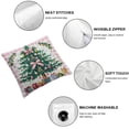 thumbnail image 4 of Acheng Christmas Pillow Covers Set of 2,Nutcracker Christmas Tree Snowflake Hello Winter Decorative Throw Pillows Decoration Holiday Party Pink Cushion Case for Home Couch Sofa White, 4 of 6