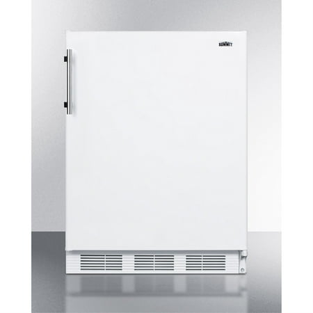 ADA compliant freestanding all-refrigerator for residential use  auto defrost with white exterior