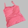 thumbnail image 4 of Built in Bra Tank Tops for Women - Lace V-Neck Camisole Shirt - Cute Floral Pattern Sleeveless Crop Tops, 4 of 5