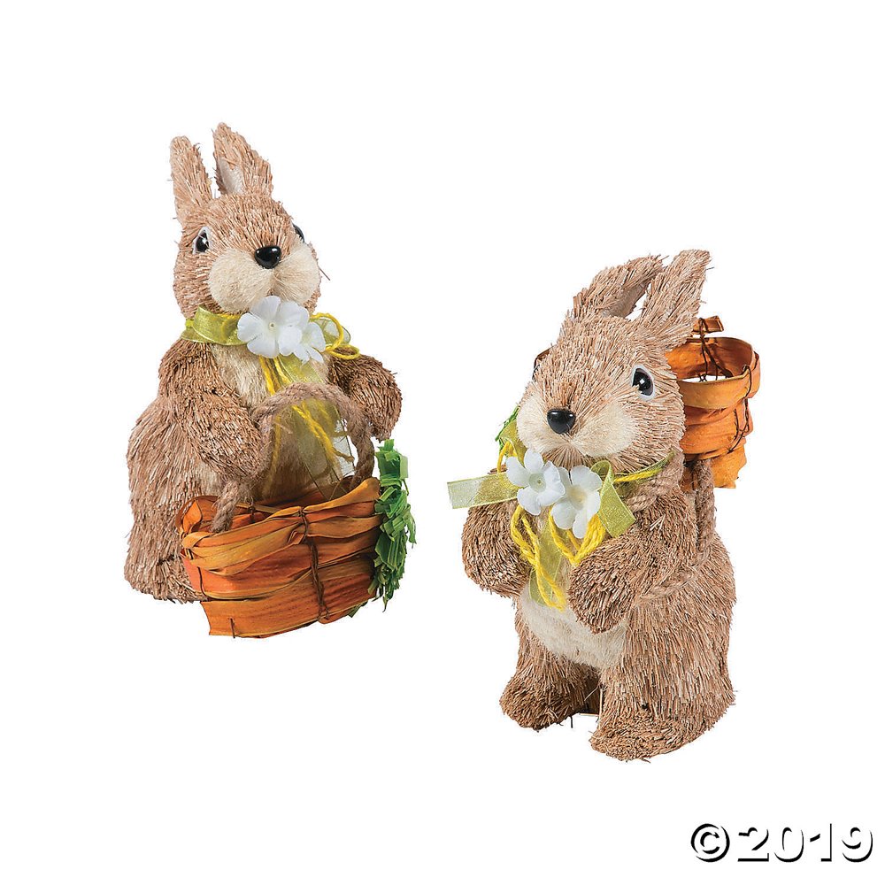 Vintage Easter Sisal Bunnies