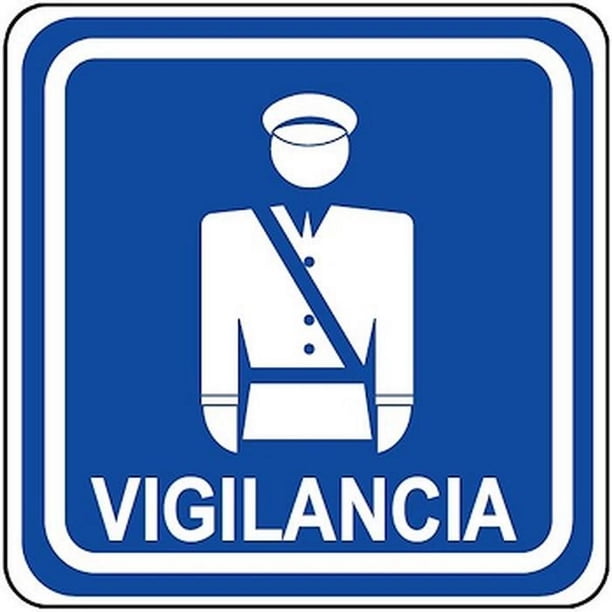 Letrero Indicativo para Hospitales Señalamientos Informativos 20x20 cm Informativos Vigilancia Normal
