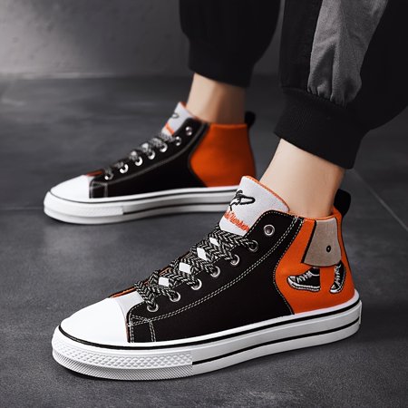 

Lightweight Lace Up Canvas Shoes High Top Flat Sports Skate Sneakers Women s Footwear