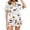 White&&100, variant on CONROSES Halloween Pajama Set for Women Hallowmas Pjs Ghost Pumpkin Graphic Short Sleeve Tops Shorts Loungewear Sets Cozy Nightwear Sleepwear