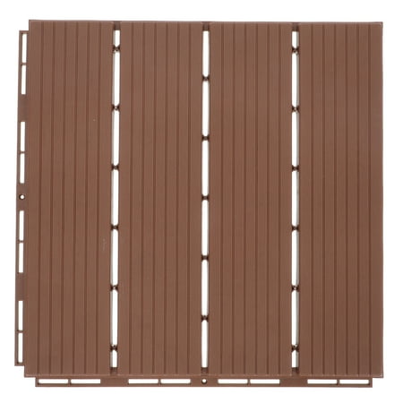 

Tinksky Outdoor Wood-Plastic Floor Waterproof Garden Splicing Floor Balcony Wood-plastic Floor