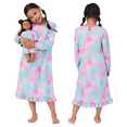 thumbnail image 2 of Saint Eve Kids Girl and Doll Matching Nightgown Set, Long Sleeve Soft Flannel Sleep Dress - Blue Tie Dye, 2 of 6