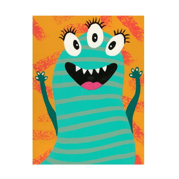 Regina Moore 'Happy Creatures V' Canvas Art