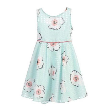 Easter - Angels Garment Girls Organza Checkered Floral Print Spring ...