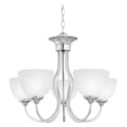 thumbnail image 2 of Elk Home 24-Inch Wide Tahoe Chandelier, Traditional, Brushed Nickel, 2 of 3
