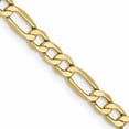 thumbnail image 1 of 10K Yellow Gold 3.5mm Semi-Solid Figaro Chain (26 X 3.5) Made In South Africa 10bc93-26, 1 of 5