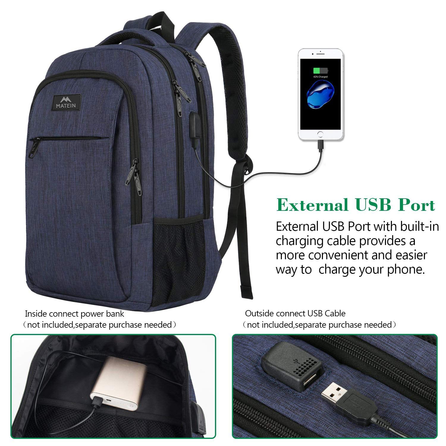 matein slim travel backpack