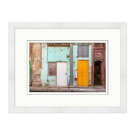 Havana Door VIII 20-Inch x 26-Inch Framed Wall Art