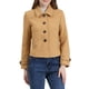 thumbnail image 5 of REFINED ATTIRE Abrigo corto de mujer con solapa, cierre de botón de un solo pecho, color caqui, talla XL, 5 of 8