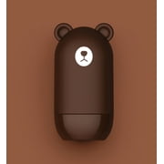 Personal Data Protection Roller Stamp Privacy Ink Tool Cute Bear Design Brown