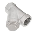 thumbnail image 1 of Filtro Tipo Y, Estructura De Malla De Doble Capa 3/4 Pulg. DN20 304 Acero Inoxidable Resistencia Al Flujo Bajo Filtro Tipo Y Para Agua, Aceite, Gas, 1 of 7