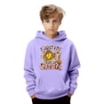 thumbnail image 2 of Tisuna Kids Girls Back To School Hoodies Child Relaxed Fit Cartoon Print Hoodie With Kangaroo Pocket Teen And Youth Sports Casual Long Sleeve Pullovers Size 6-7 Years, 2 of 4
