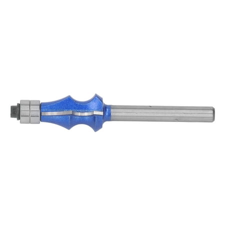 

Woodworking Milling Cutter Router Bit 1/4in Shank R4 Dual Bearing Tungsten Steel Alloy Sharply Heat Woodworking Milling Cutter