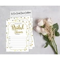 thumbnail image 5 of Inkdotpot 30 Bridal Shower InvitationsGold ConfettiWedding Fill-In Style Invites Blank Invites, 5 of 8