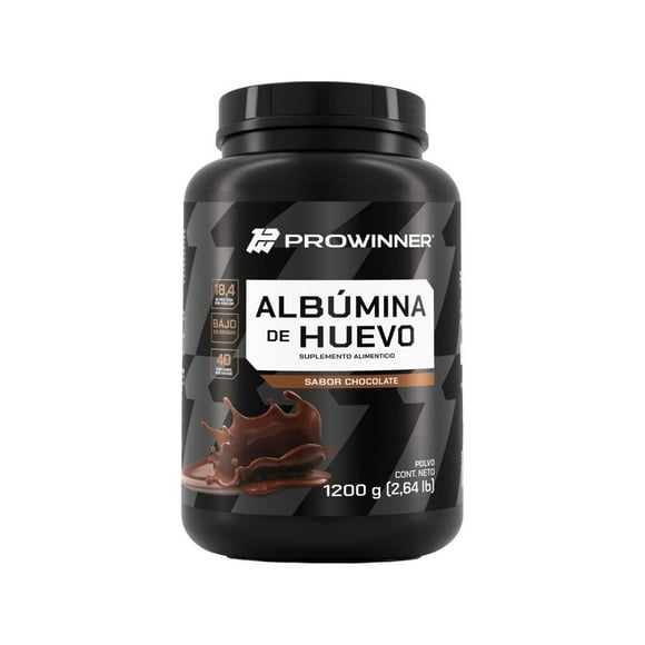 Suplemento Albumina De Huevo ProWinner Polvo Sabor Chocolate 1200 Gr