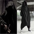thumbnail image 4 of Unisex Long Sleeve Hooded Nazgul Long Coat Zipper Closure Fleece Lined Long Hoodie-yezi, 4 of 5