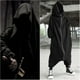 thumbnail image 3 of Unisex Long Sleeve Hooded Nazgul Long Coat Zipper Closure Fleece Lined Long Hoodie-yezi, 3 of 4