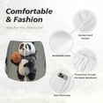 thumbnail image 6 of Lsque Cartoon Pandas Basketball Printed Women's Running Shorts with Liner Pockets,Elastic Quick Dry Workout Athletic Gym Yoga Shorts,Womens High Waist Shorts-X-Large, 6 of 9