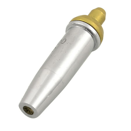 Unique Bargains G07-1001 NO.2  Acetylene Gas Cutting Torch Tip Nozzle Gold Silver