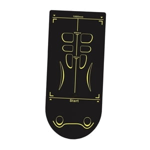 QualitChoice NBR Yoga Mat Equipped With Scientific Body Position Lines Roller Wheel Exercise Mat Ensures Form Stability For Workouts