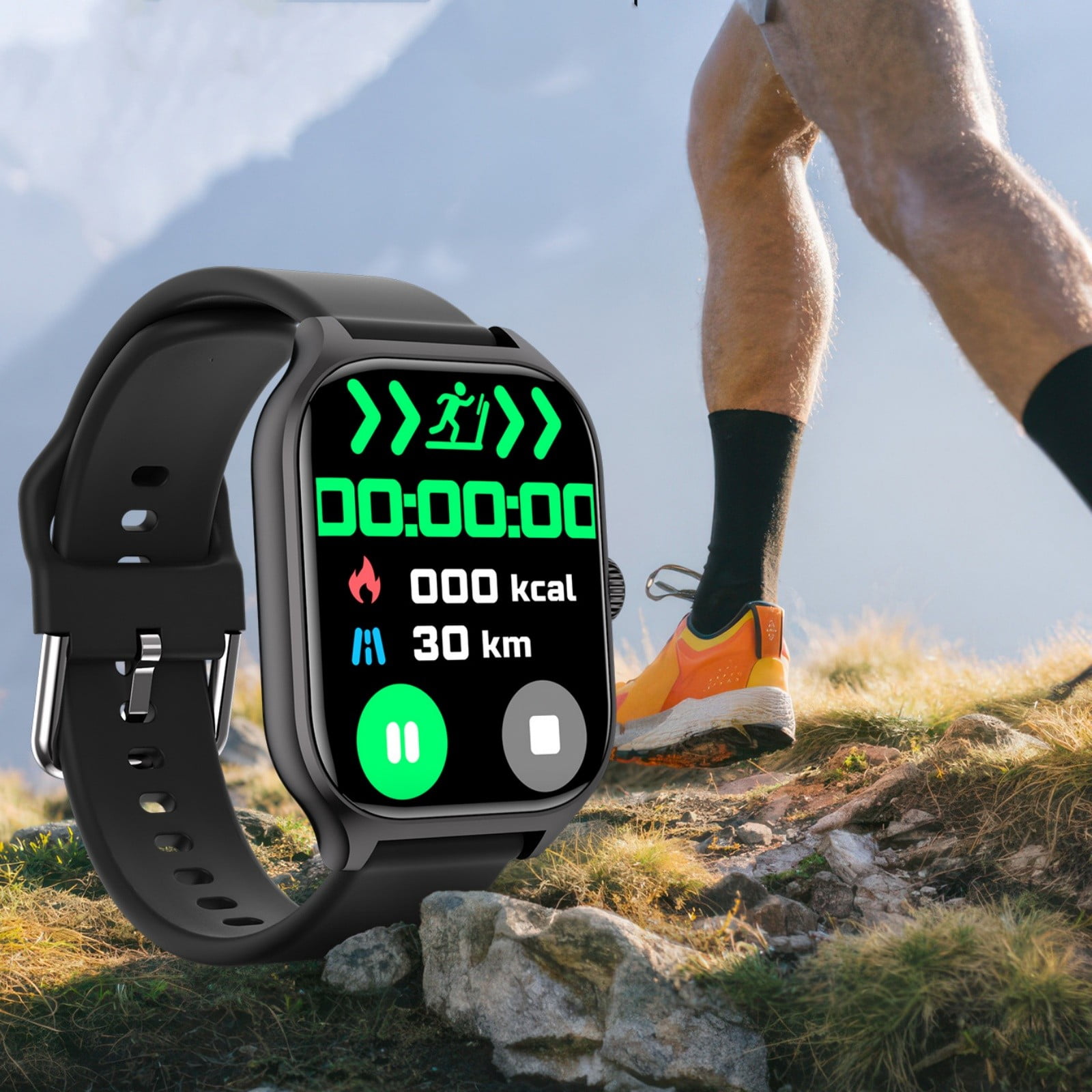 Smart Watch Multiple Motion Modes Remote Control Photography Full Screen Fitness Watch For Android And IOS For Men Women