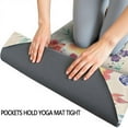 thumbnail image 3 of Pioneer Flower Floral Print Pattern Hot Yoga Mat Towel Non Slip for Hot Yoga - Quick-Drying Yoga Mat Cover with 4 Corner Pockets with Travel Bag - Hot Yoga Towel Non Slip 70"x26", 3 of 6