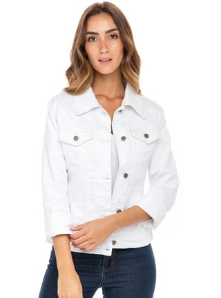 Walmart white cheap denim jacket