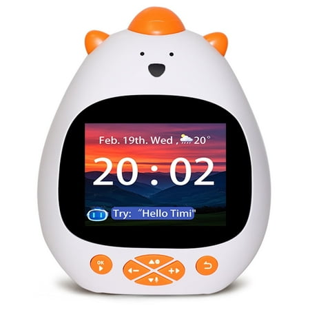 AI Voice-Controlled Kids Smart Alarm Clock, Sleep Trainer, ok to Wake Clock, Kids Clocks for bedrooms, Timer for Boys and Girls