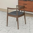 thumbnail image 3 of Ashcroft Chaise de Salle à Manger en Tissu Eva Mid-Century Moderne, Gris (Ensemble de 1), 3 of 4