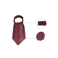 thumbnail image 2 of INSPIRE CHIC Cravate à Pois Ascot pour Homme Cravate Formelle de Soirée Rouge Vin Jaune Taille Unique, 2 of 5