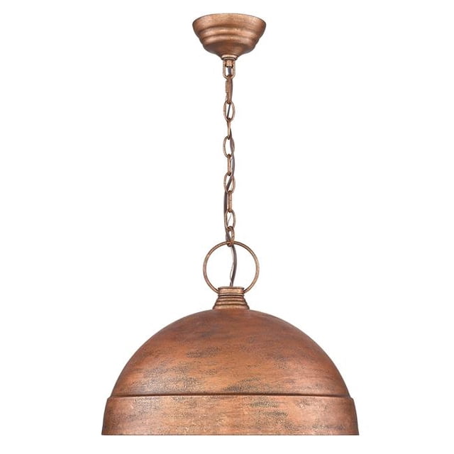 Golden Lighting 0318-L VC Lincoln Large Pendant, Vintage Copper